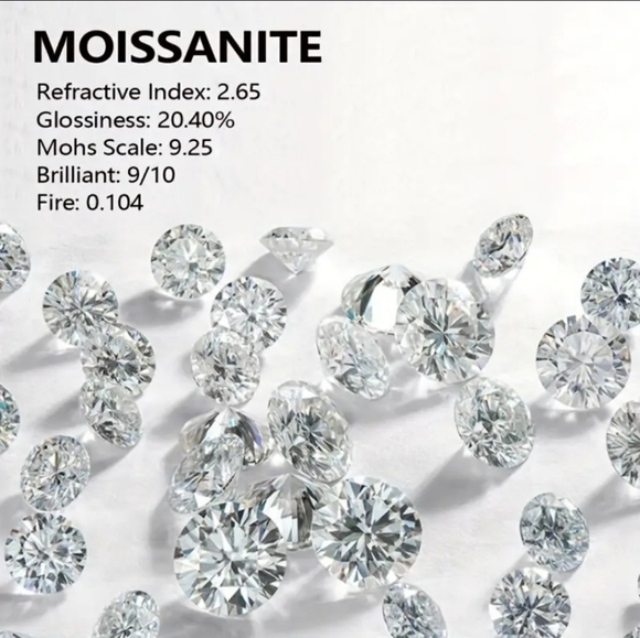 GRA Certified Moissanite 2 Carats 18k/925 Ring 💍 Size 7 - Picture 11 of 14